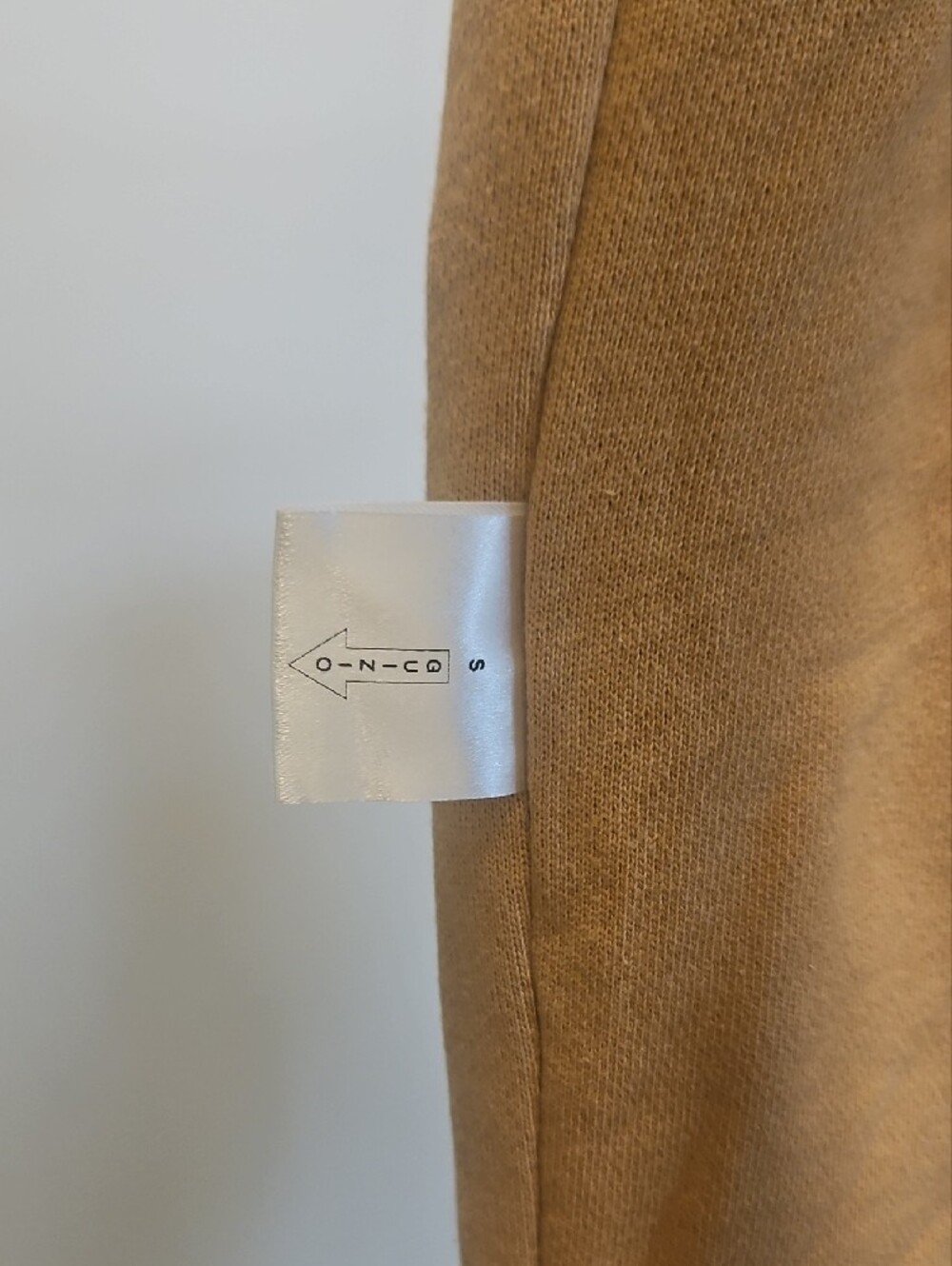 Danielle Guizio Beige/Tan Drawstring Jogger Pants with Patch Pockets - Picture 2 of 4